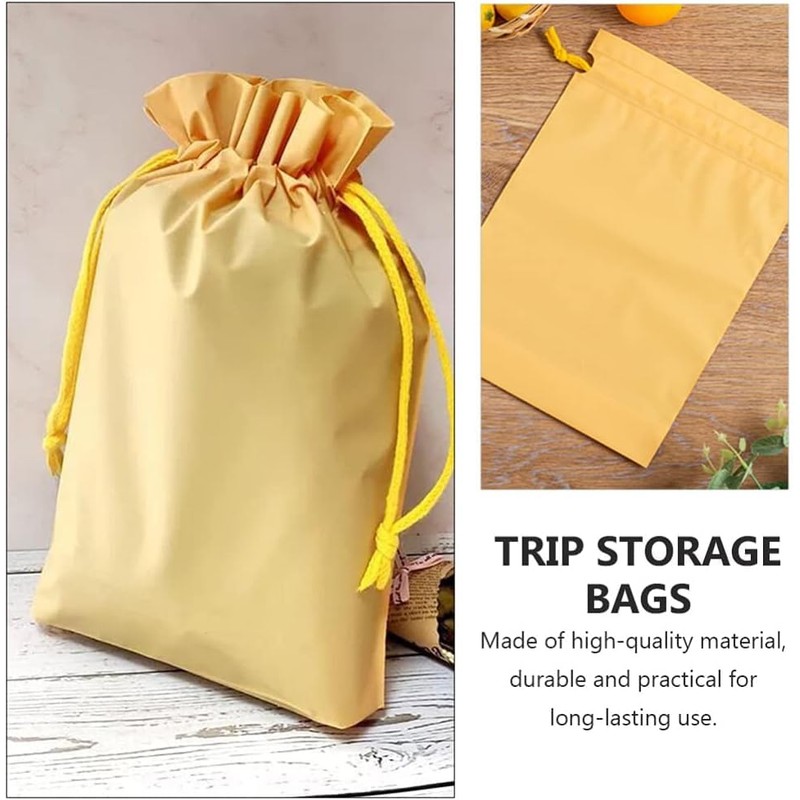 Zhooooonglf Multicolor Set of 12 Waterproof Drawstring Bag PE Plastic