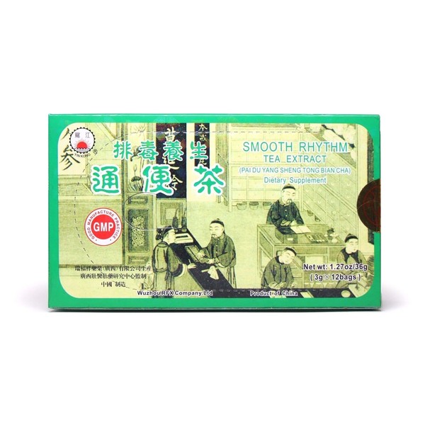 Smooth Rhythm Tea Extract (Pai Du Yang Sheng Tong Bian Cha) 12 Teabags