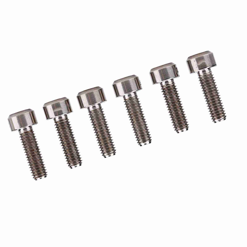 6pcs set M5*16mm Titanium Alloy Bike Fixed Stem Bolts For