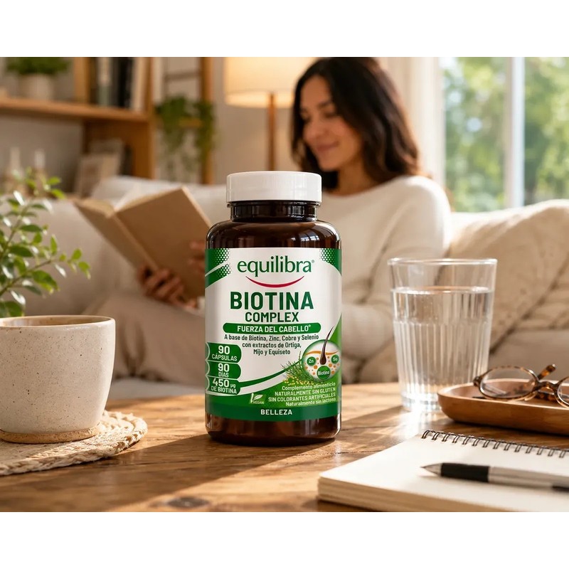 Biotina Complex Equilibra 90 Cáps Fuerza Cabello Anticaída