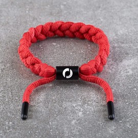 Red Rope Bracelet | Paracord Accessory | Black Clasp Red Color 7