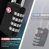 Diyife TSA Luggage Locks, 3 Pieces 4-Digit Combination Locks, Code