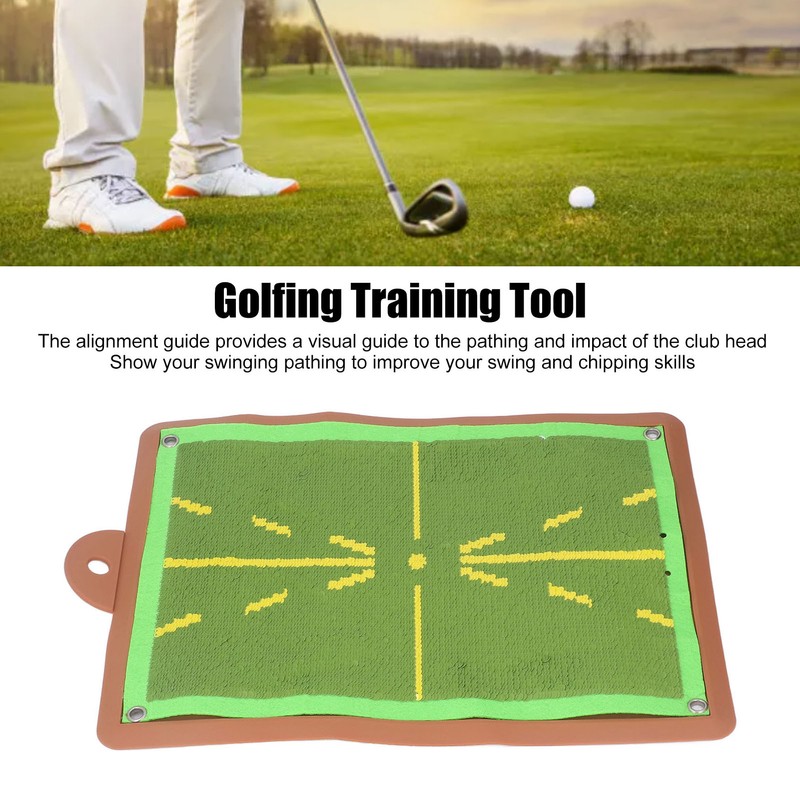 Swing Golfing Practice Hitting Mat with Pin Buckle Silicone Golfing