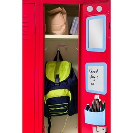 Svartur Blue Locker Accessories for Girls with Magnetic whiteboard, Locker Mirror and Magnetic Pen Holder, Locker Decoration for School Locker, Locker Organizer for Work, Back to School Essentials