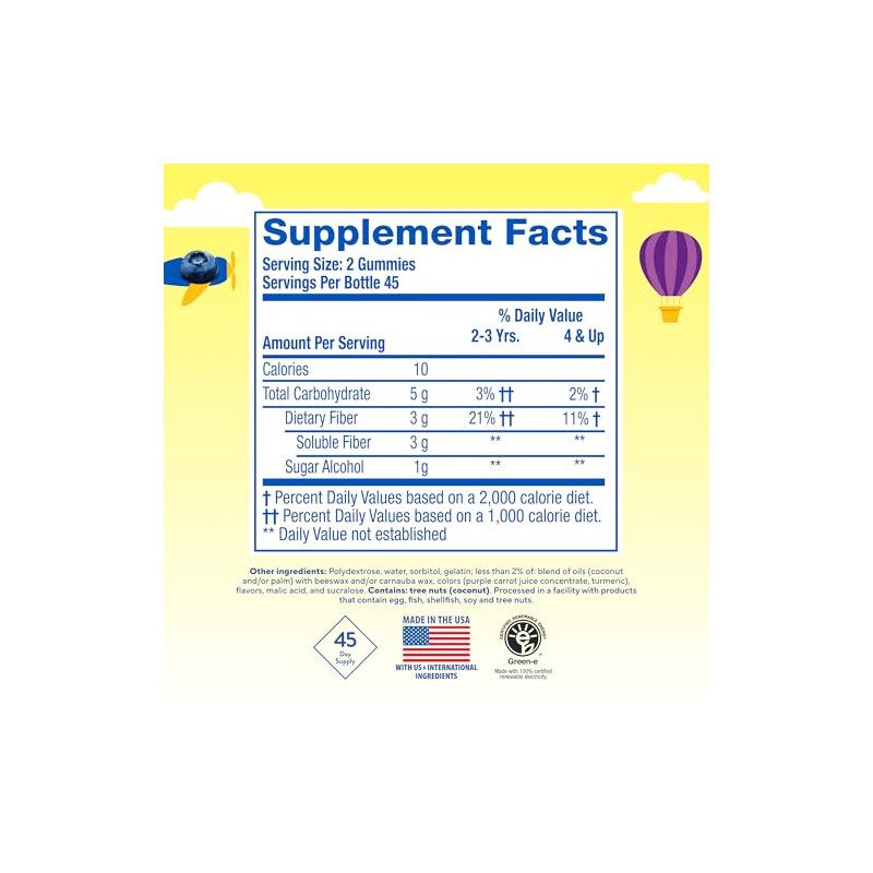 Critters Fiber Gummy Bears Count