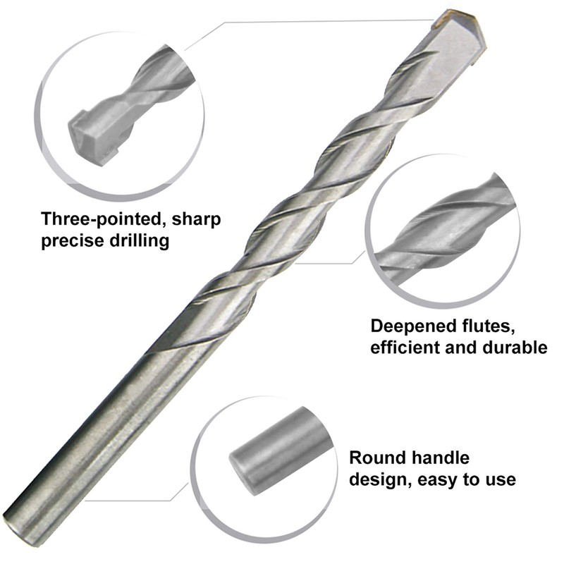 NORTOOLS Masonry Drill Bits 15 PCS Concrete Drill Bit Sets