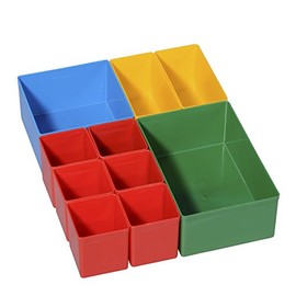 Allit Box Set 270X216X63 MM for Suitcases and Drawer Organiser, Multi-Coloured, ProServe Insert Set 1