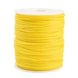 ARTISAMILY 54.68 Yards Gold Rubber Tube Cords for Bracelets 2mm Hollow Pipe Rubber Tube Cords Barber Cord for Knitting Stitch Holder Tubing Knitting String for Jewelry Making DIY Crafts