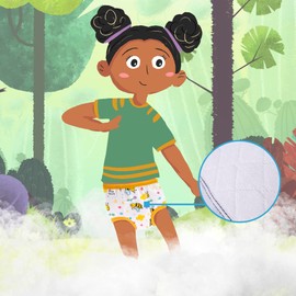 Max Shape 6 Packs of Potty Training Underwear for Girls with Supper Absorbent-Layer,Reusable Baby Toilet Training Pants Cranberry 2 Years