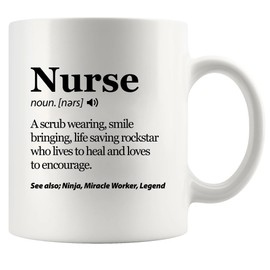 Nurse Definition Mug Nurse Gifts Male Nurse Murse Dad Husband Boyfriend Nursing Student Nurse Mom Sister Girlfriend Wife Ceramic Mug 11 oz White