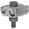Morris Products 96020 Parallel Groove Clamp, 1 Bolt, Aluminum, 1/0 - 4/0 CU-AL Main, .373 - .563" Wire Diameter Main; 8-1/0 CU-AL Tap, .128-.398"