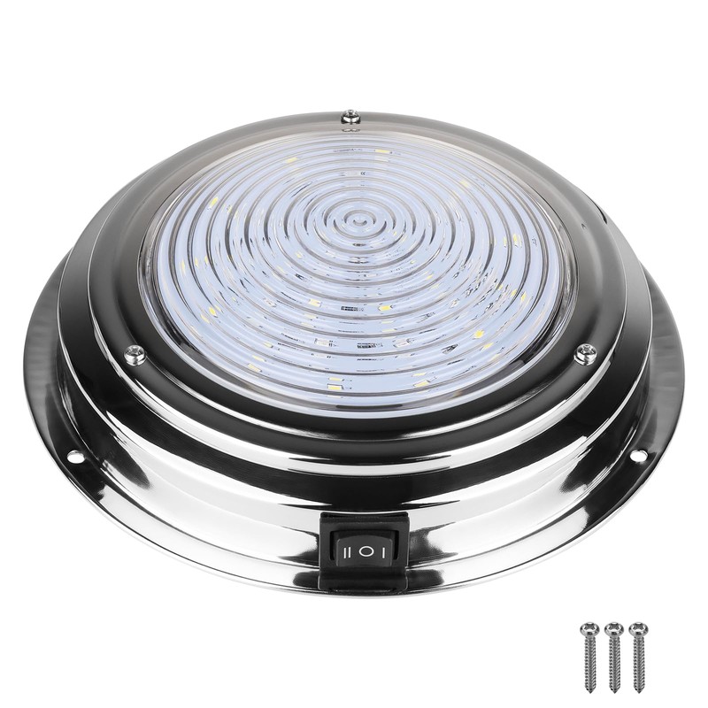 7 Inch 12V Marine Boat Dome Light Dual Color