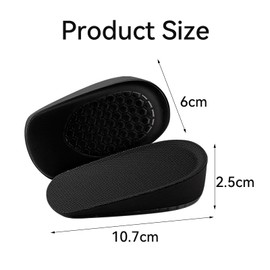 2 Pcs Shoe Lifts for Kids,Height Boosters,Heel Lifts Sheo Inserts,Heels Raisers,Children Breathable Increase Height Elastic Shock Absorption Cushion Pads Shoes Insoles(Black,Heel Height:2.5cm)