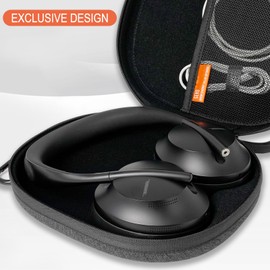 GEVO Headphones Case Compatible with Bose 700, QC35II, QC35, QC25, QC15, QCSE, QC3, QC2, AE2i, Around-Ear Case, Replacement Protective Hard Shell Travel Carrying Bag with Cable Storage (Dark Grey)