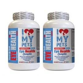 I LOVE MY PETS LLC cat Treats for Eyes - CAT Eye Health Complex - Premium Benefits - Real Support - Vitamin c for Cats Pills - 2 Bottles (120 Treats)