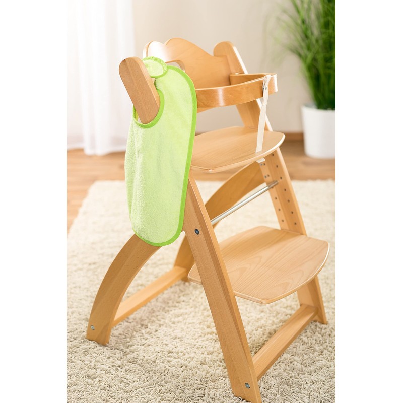 Wörner Set of 2 baby bibs with press stud, adjustable