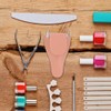 Angoily Bolsa para tijeras de uñas, funda de piel, soporte