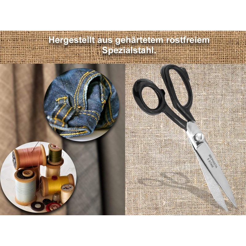 InstrumenteNrw Deutschland Schneiderschere Premium mit Gummierten Super Soft Griffen (8