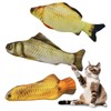 3 Pcs Cat Alone Toy Kicking Kicking Plush Toy Fish