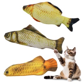 3 Pcs Cat Alone Toy Kicking Kicking Plush Toy Fish Saver Stress Relief Toy for Children Cat Fish Cat Toy