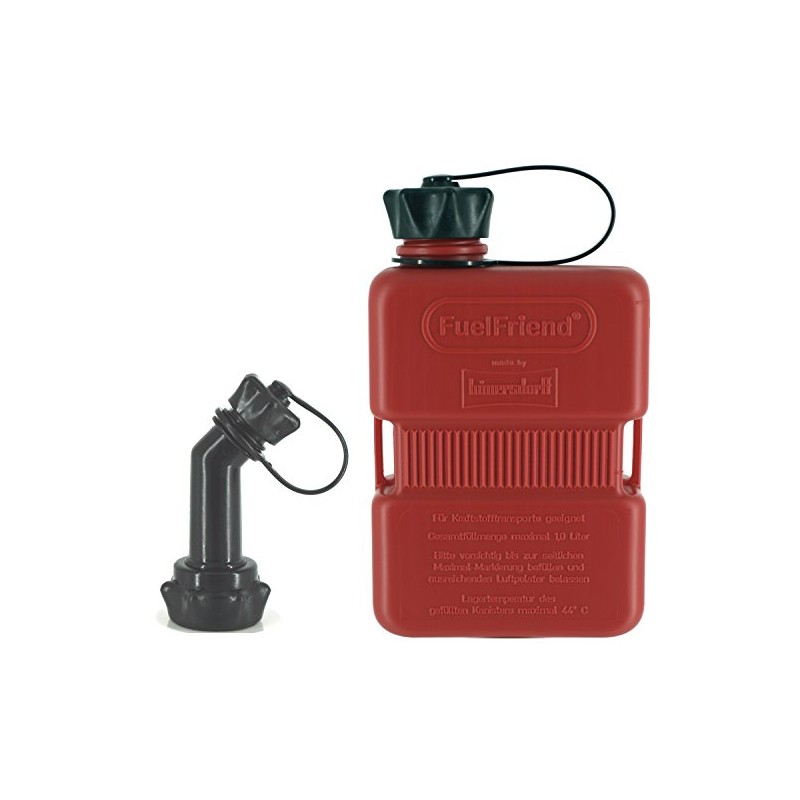 FuelFriend®-PLUS - jerrycan 1.0 liter + Outlet Pipe lockable -