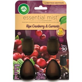 Air Wick Essential Mist – Twin Refill Ripe Cranberry & Currants, 2 Refills