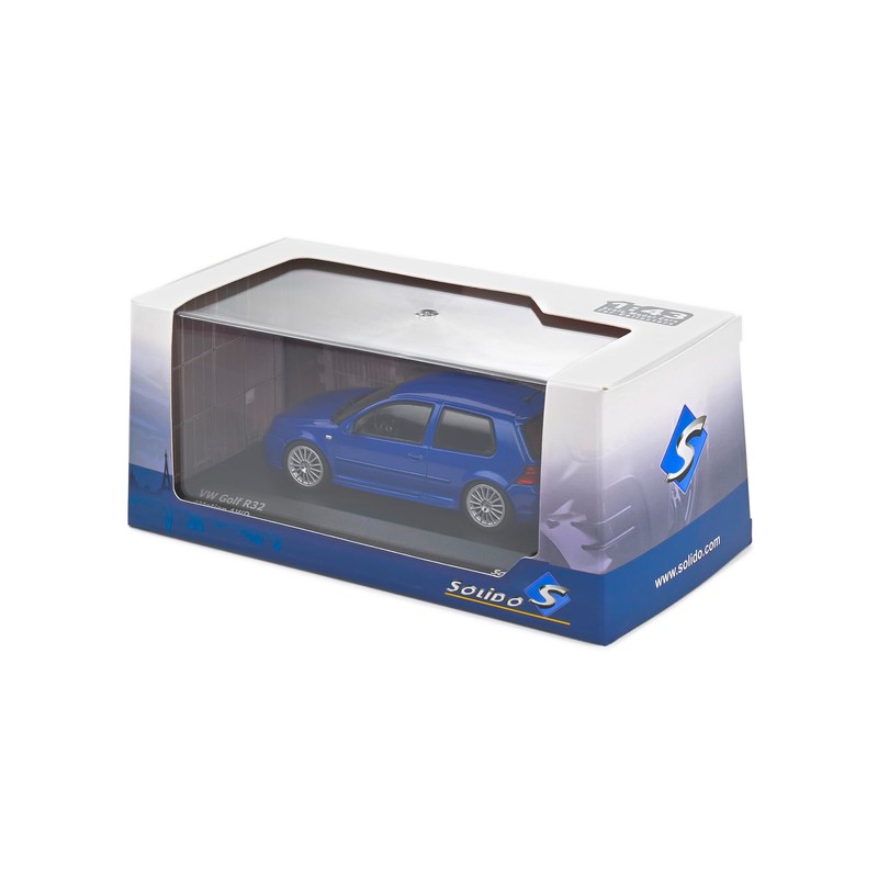 Solido Model Car Scale 1:43 VW Golf R32 2003 Blue