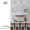 zhllmq Modern Pendant Lights Kitchen Island LED 6000K Dimmable Hanging