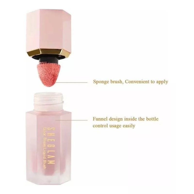 Sheglam Blush Líquido Color Bloom Larga Duración Rubor Color del