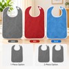 2 Pcs Adult Bibs for Eating – Large Terry Cloth