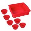 Nuwave Silicone Baking Kit with 8x8-inch Baking Pan & Reusable