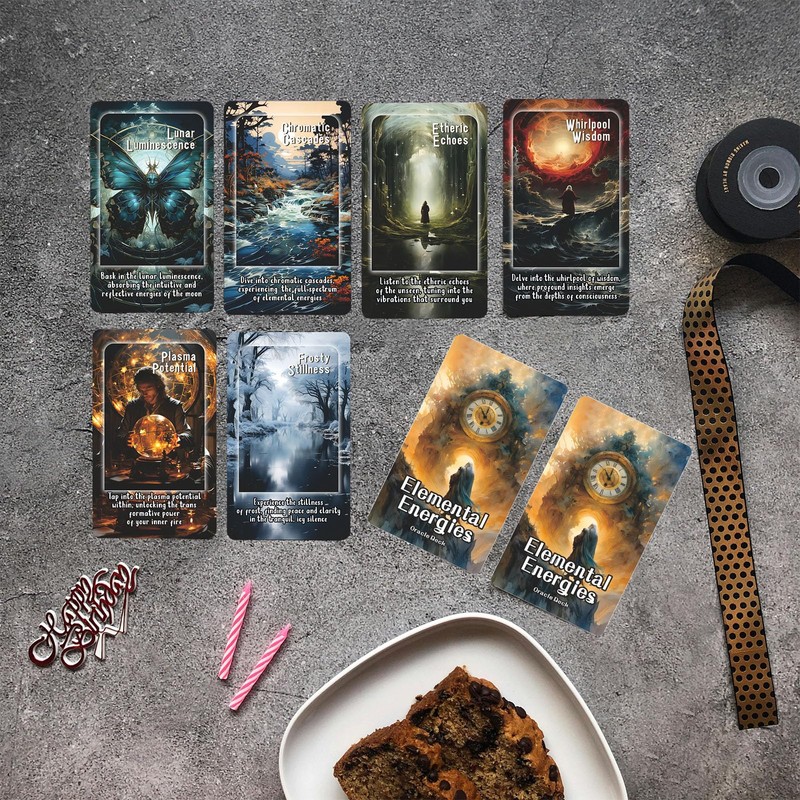 Elemental Energies Oracle Tarot Cards, Oracle Cards and Tarot Cards
