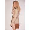 styleBREAKER 02012367 Women's Mini Bag Shoulder Bag with Flowers Laser