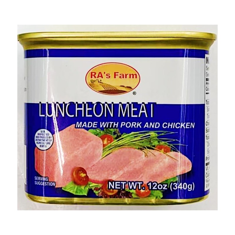 Luncheon Meat, Pork and Chicken, 12 oz Can,2 Cans