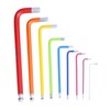 9Pcs Hex Wrench Ball End Colourful Long Arm Metal Key