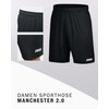 Jako Manchester 2.0 Women's Sports Shorts, black, 42-44