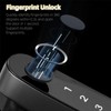 Zhuofeiya Smart Door Knob Lock - 5-in-1 Keyless Entry with