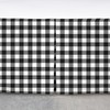 Erosebridal Buffalo Grid Bed Skirts Geometry Lattice Check Bed Skirt