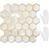 STICKGOO Hexagon Peel and Stick Backsplash Tile, Stick on Backsplash