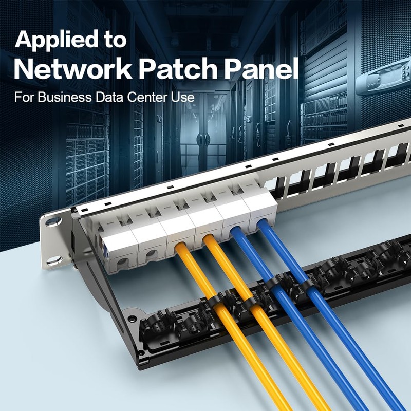 Enmane Cat6 RJ45 Keystone Jack Keystone Jack 90° Angled Ethernet