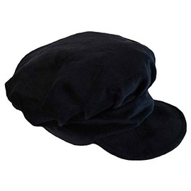 Making Believe Black Velour Newsboy Style Hat Costume Accessory (Child 21-22" Circumference)