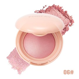 PHOFAY Soft Pinch Glitter Powder Blush, Glow Blush Cosmetic, powder blush Makeup peach, Blend Lightweight Gifts:_06 SHEEN PLUM BERRY