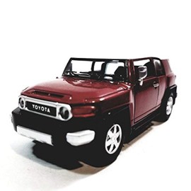 Kinsmart Candy Apple Red Toyota FJ Cruiser SUV 1/36 Scale Diecast Car
