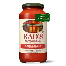 Rao's Homemade Arrabbiata Sauce, 24 oz, Tomato Sauce, Spicy, All Purpose, Keto Friendly Pasta Sauce, Premium Quality Tomatoes from Italy and Crushed Red Pepper