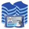 MR.SIGA Esponja Exfoliante de celulosa antiarañazos para Cocina, Doble Cara,
