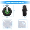 10" Pneumatic Caster Wheels Set of 4 – Heavy Duty