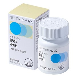 뉴트립 릴렉스 테아닌 800 mg 30정 1개 Nutrip Relax Theanine 800 mg 30 Tablets 1 Pack