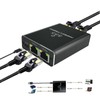 Gigabit Ethernet Splitter High Speed, 1000Mbps Either Ethernet Splitter 1