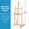 Somime H-Frame Studio Easel, Solid Beechwood Artist Easel with Storage
