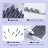 ANNAFRIS ComicSpire, 0.07D, 8-15 Eyelash Extensions, Artificial Eyelash Clusters, Volume